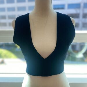 Babaton sculpt knit cropped tank